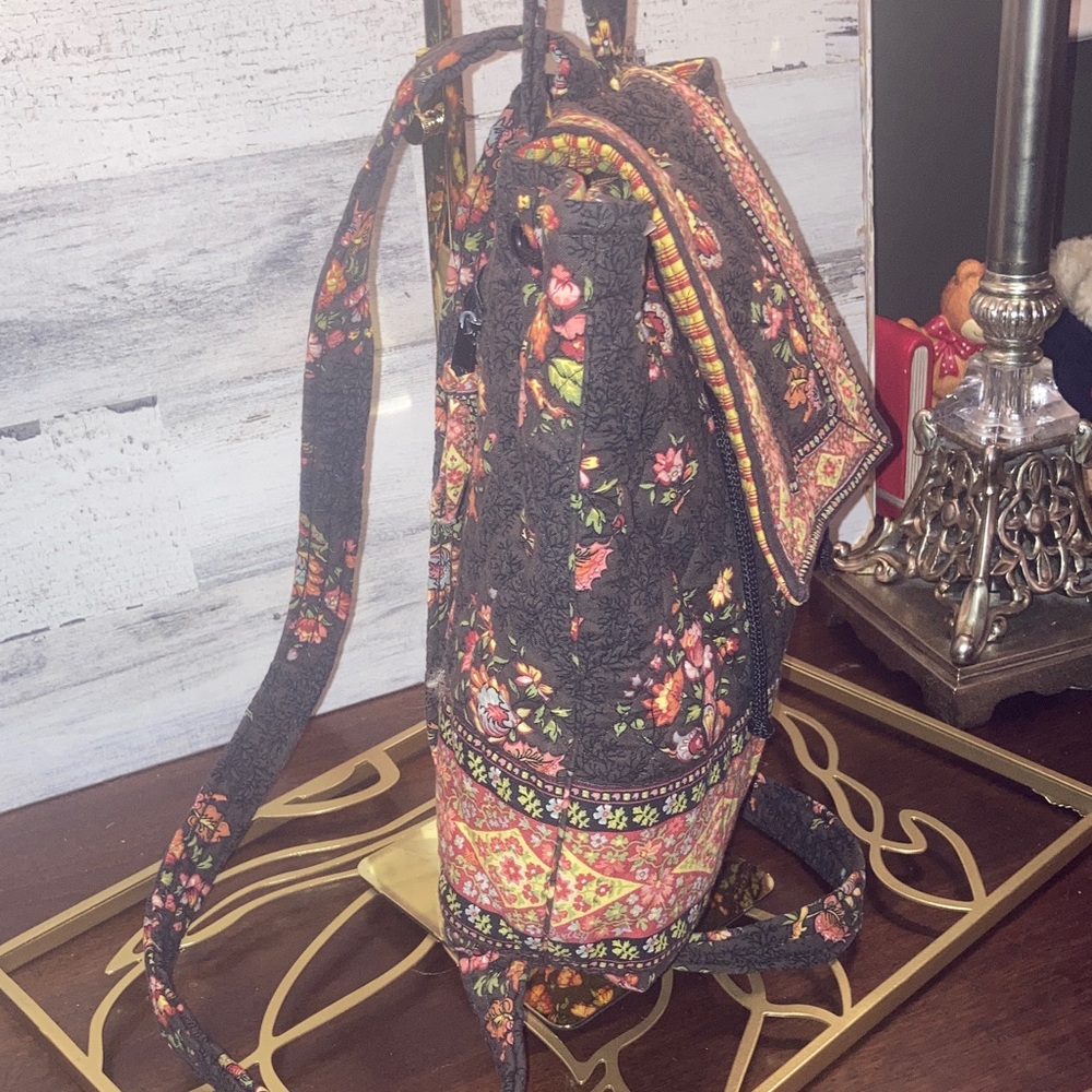 Vintage Floral Patterned Backpack - image 7